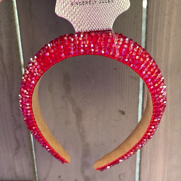 Sincerly Jules Accessories - Red beaded headband